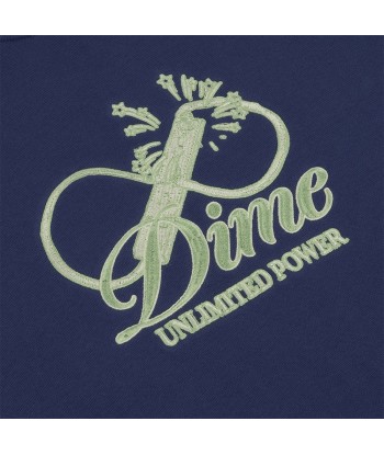 Dime Cursive Power Crewneck Sweatshirt - Night Blue Véritable concentré