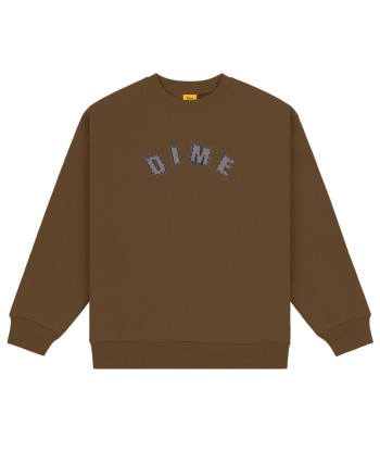 Dime Chopper Crewneck Sweatshirt - Dark Brown offre 