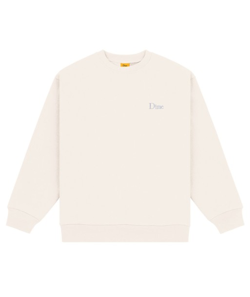 Dime Classic Small Logo Crewneck Sweatshirt - Natural Livraison rapide