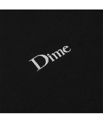 Dime Classic Small Logo Crewneck Sweatshirt - Black destockage