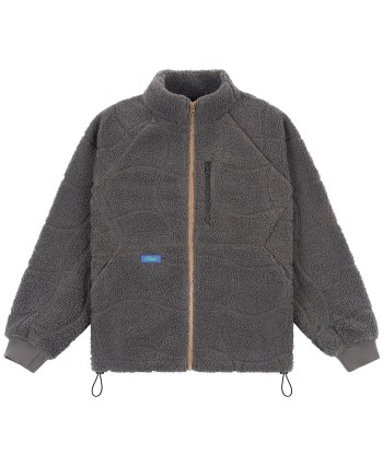 Dime Coverstich Sherpa Fleece Jacket - Charcoal Les magasins à Paris