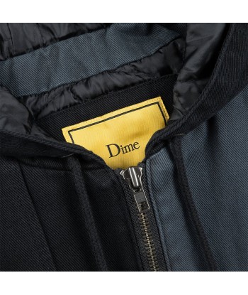 Dime Panel Denim Hooded Bomber Jacket - Charcoal Découvrez la collection