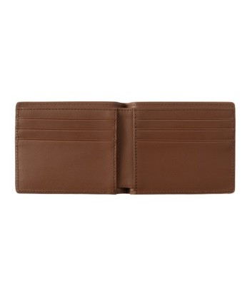 Carhartt Wip Vegas Billfold Wallet Leather - Cognac / Gold pas cher