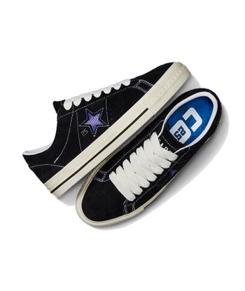 Converse Cons X Quartersnacks One Star Pro Ox - Black / Egret / Hyper Blue Paris Déstockage Promo