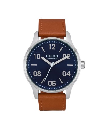 Montre Nixon Patrol Leather - Navy / Saddle les ligaments