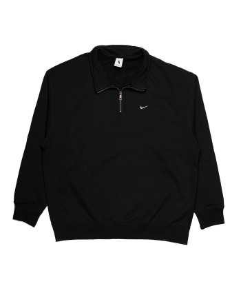 Nike SB Solo Swoosh Quarter Zip Sweat Black / White destockage