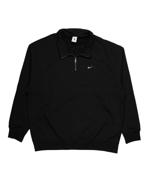 Nike SB Solo Swoosh Quarter Zip Sweat Black / White destockage