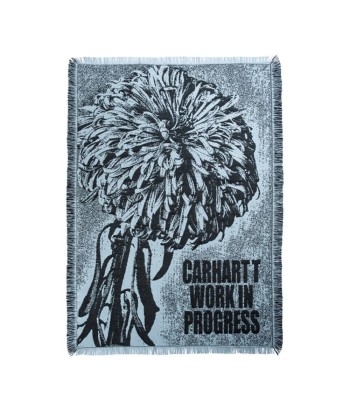 Carhartt Wip Chrysanthemum Woven Blanket Misty Sky / Black prix pour 