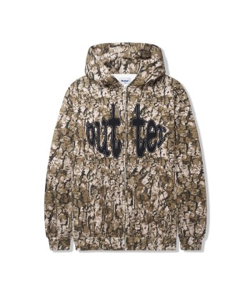 Butter Frenzy Zip-Thru Hood Sweat A Capuche Zip - Tan Camo Venez découvrir notre 