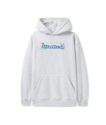 Butter Quest Logo Pullover Hood Sweat A Capuche - Ash Venez acheter