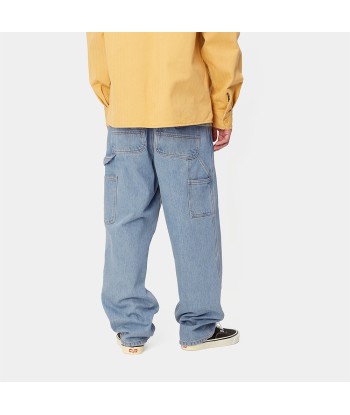 Carhartt Wip Single Knee Pant - Blue Stone Bleached JUSQU'A -70%! 