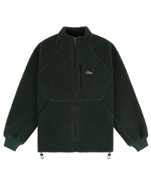 Dime Polar Fleece Sherpa Zip Jacket - Forest à prix réduit toute l'année