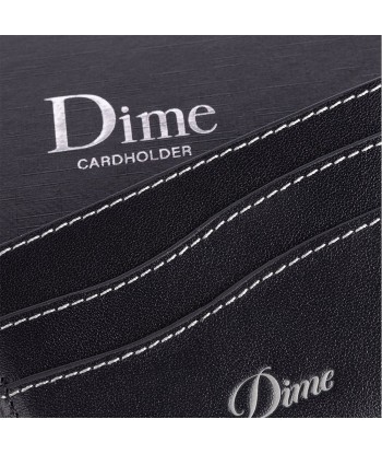 Dime Crusive Cardholder - Black Leather destockage