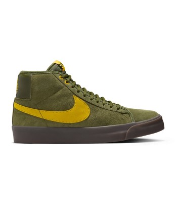 Nike Sb Blazer Mid Qs Antihero Rough Green / Amarillo-Rough Green de pas cher