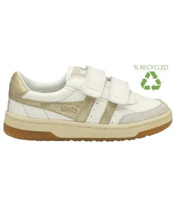 GOLA FALCON MIRROR strap Blanc Doré basket sneakers les ligaments