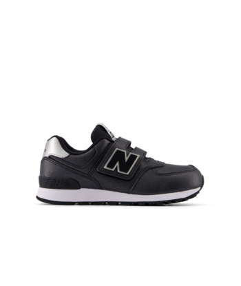 NEW BALANCE PV574 FM Noir Argent Chaussures Basses Baskets Sneakers pas chere