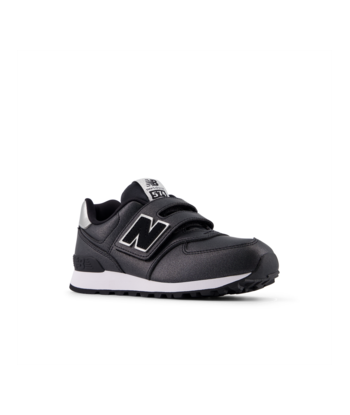 NEW BALANCE PV574 FM Noir Argent Chaussures Basses Baskets Sneakers pas chere