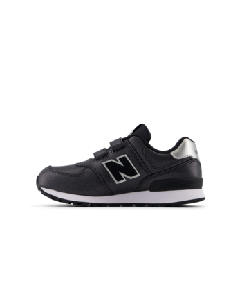 NEW BALANCE PV574 FM Noir Argent Chaussures Basses Baskets Sneakers pas chere