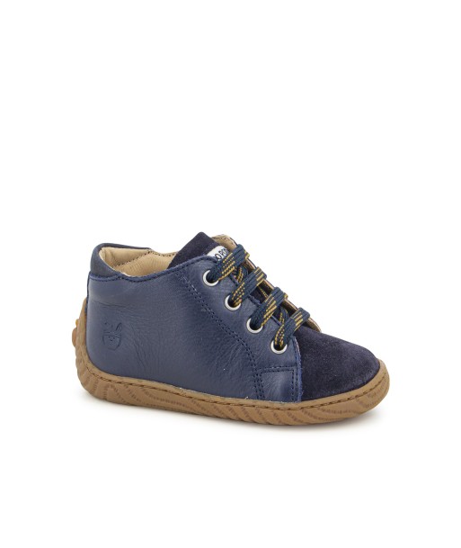 SHOO POM WOOD ZIP BASE Navy bottillons 2024