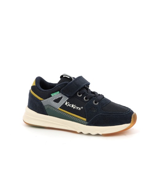 KICKERS KIFUJIN Bleu vert jaune Chaussures Basses  Sneakers Comparez plus de prix