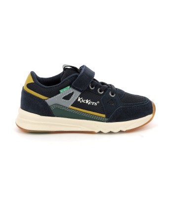 KICKERS KIFUJIN Bleu vert jaune Chaussures Basses  Sneakers Comparez plus de prix