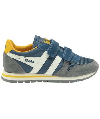 GOLA DAYTONA STRAP Gris Bleu basket sneakers pas chere