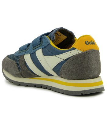 GOLA DAYTONA STRAP Gris Bleu basket sneakers pas chere