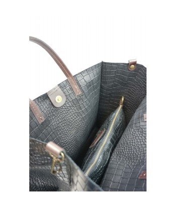 Sac Mini Cabas Noir Croco Zoella D2601 hantent personnes