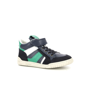 KICKERS WINCKY CDT vert marine Chaussures Hautes Sneakers ou a consommer sur place