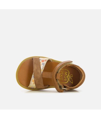 POM D'API POPPY TEK camel nubuck Sandales  Nu Pieds en linge