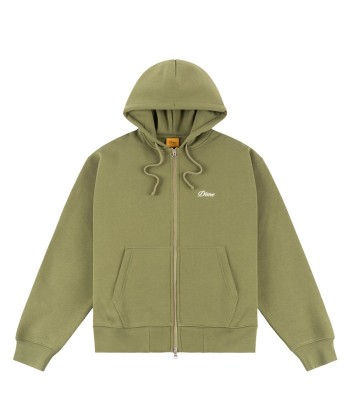 Dime Cursive Small Logo Zip Hood Sweat A Capuche Zip - Army Green 50% de réduction en Octobre 2024