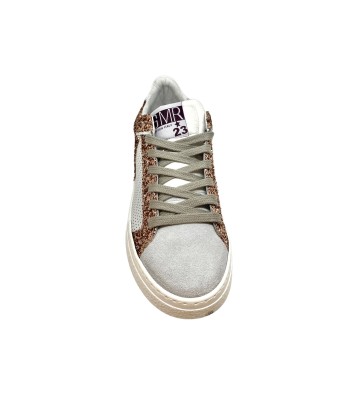 SMR Semerdjian DUCK 9444 blanc rose Sneakers Baskets adulte le des métaux précieux