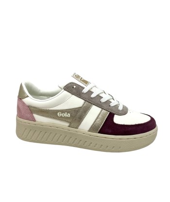 GOLA GRANDSLAM TRIDENT Blanc Rose Sneakers Baskets adulte l'achat 