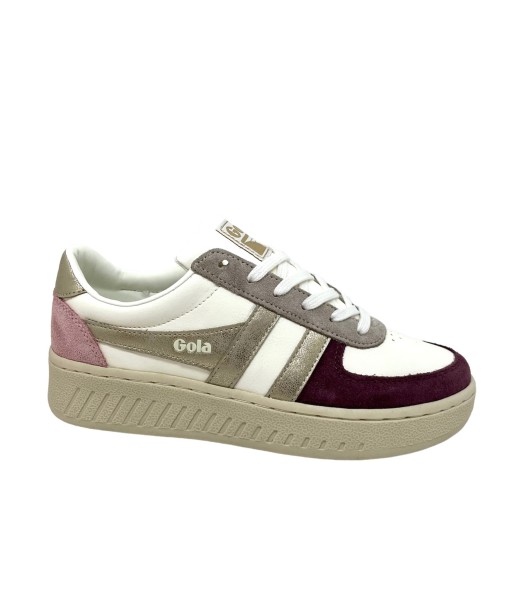 GOLA GRANDSLAM TRIDENT Blanc Rose Sneakers Baskets adulte l'achat 