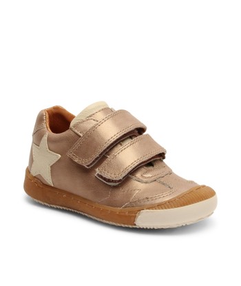 BISGAARD JENNA Taupe chaussures Baskets Cuir le des métaux précieux