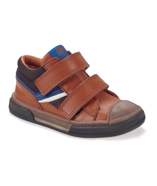 GBB VICTORIC Camel Chaussure basses basket cuir les muscles