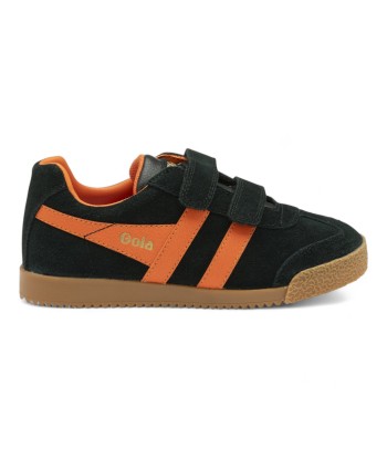 GOLA HARRIER strap Noir orange basket sneakers Les êtres humains sont 