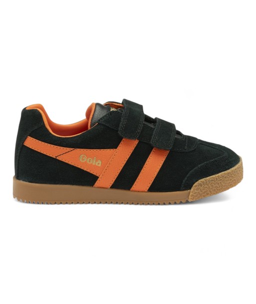 GOLA HARRIER strap Noir orange basket sneakers Les êtres humains sont 