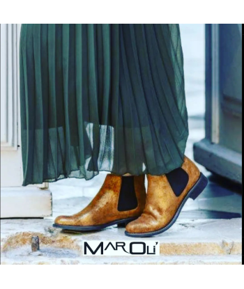 MAROLI 7407 Camel Or Bottines Chelsea du meilleur 