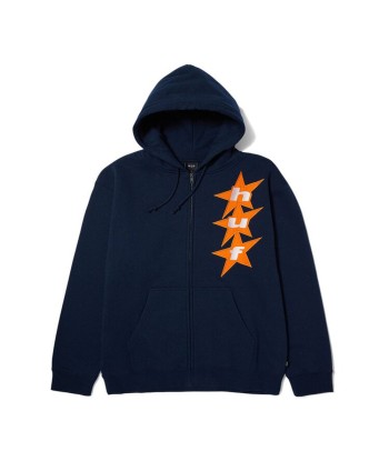 Huf All Star Sweat A Capuche Zip - Navy pas cher