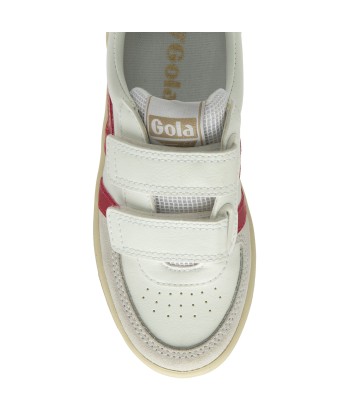 GOLA HAWK STRAP Blanc Rouge Sneakers Baskets Paris Déstockage Promo