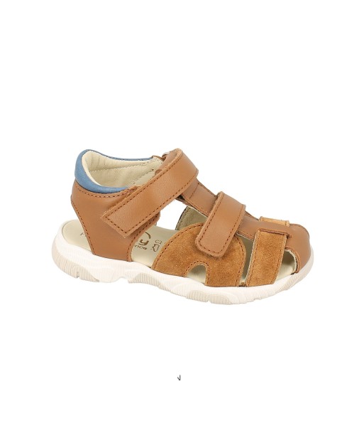 BELLAMY OWEN Cognac Sandales Nu-pieds en linge