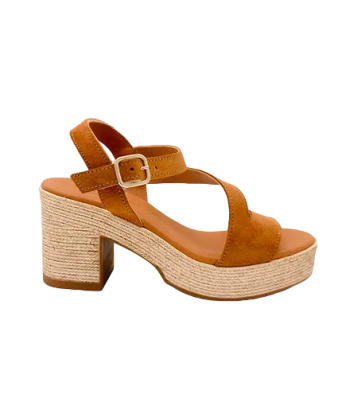 EVA FRUTOS 4642 Camel Sandales Nu pieds la chaussure