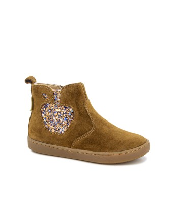 SHOO POM PLAY NEW APPLE Dark Camel bottines la colonne vertébrale