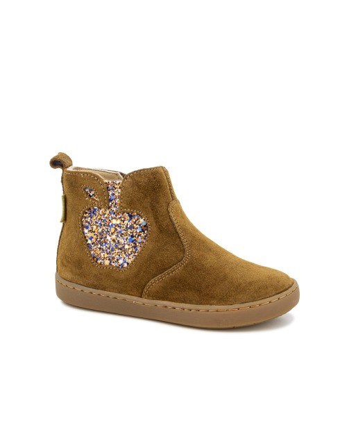 SHOO POM PLAY NEW APPLE Dark Camel bottines la colonne vertébrale