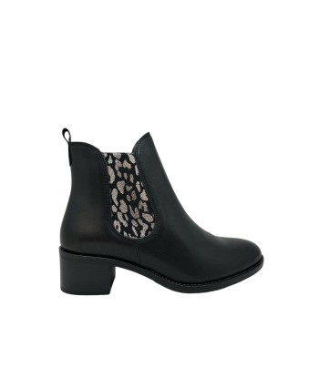 WE DO 99120 BC Noir Argent bottines Pour