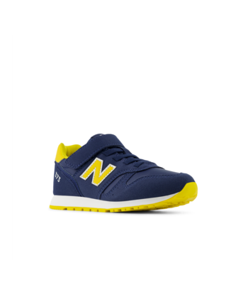 NEW BALANCE YV 373 VJ2 Bleu Jaune sneakers baskets brillant des détails fins