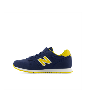 NEW BALANCE YV 373 VJ2 Bleu Jaune sneakers baskets brillant des détails fins