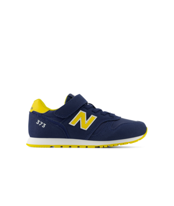 NEW BALANCE YV 373 VJ2 Bleu Jaune sneakers baskets brillant des détails fins