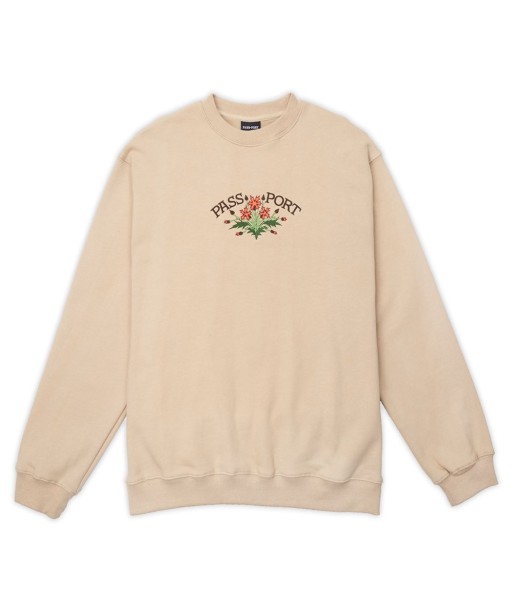 Passport Oragnic Bloom Sweater Sweatshirt - Sand le des métaux précieux